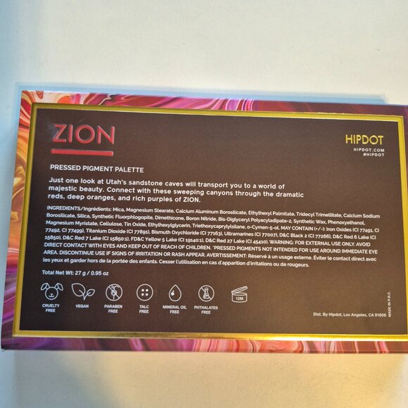 New Hipdot Zion Eyeshadow Palette and Acqua Di Parma Make Up Bag - Picture 6 of 8